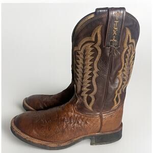 Vintage Tony Lama Ostrich Boots Made In El Paso Texas USA Mens Size 8.5 Western